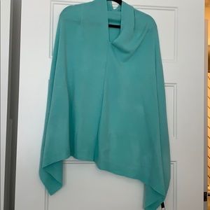 NEW! Aqua one-size poncho